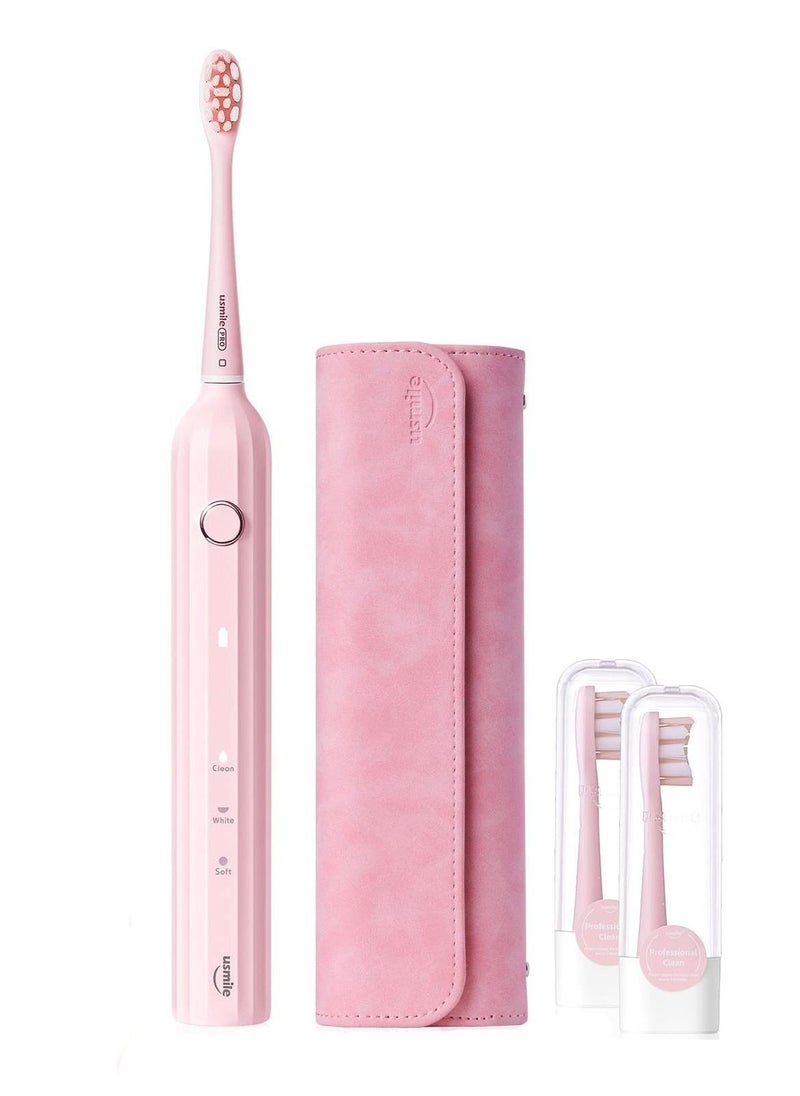 usmile - USB Rechargeable Sonic Toothbrush for Adults with Smart Timer, Whitening Powered Toothbrush with Travel Case One Charge Lasts for 6 Months - Image 1
