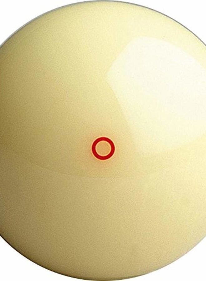 2-1/4" Regulation Size Billiard/Pool Ball: Red Circle Champion Cue Ball (Easy Open Packaging)