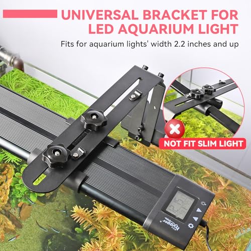 hygger Aquarium Light Riser Fits 957 978 999 918 Universal Fish Tank Light Holder Adjustable Led Aquarium Light Mounting Bracket Sturdy Aluminum Ultra Wide Base17 - Image 3