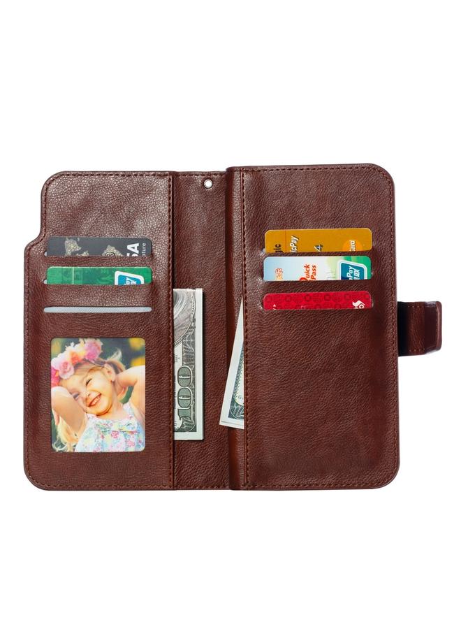 اس-توب جراب هاتف جلدي ثلاثي الطي لهاتف Samsung Galaxy S24 5G، يتسع لـ 9 بطاقات - Image 3