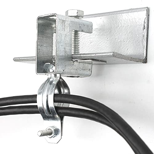 WANLIAN 10Pcs Cable Clamp for Pipe, Conduit Hanger with Beam Clamp, Cable Hangers for Wire, I Beam Clamps - Image 3