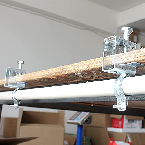 WANLIAN 10Pcs Cable Clamp for Pipe, Conduit Hanger with Beam Clamp, Cable Hangers for Wire, I Beam Clamps - Image 4