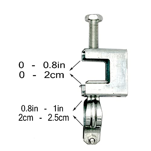 WANLIAN 10Pcs Cable Clamp for Pipe, Conduit Hanger with Beam Clamp, Cable Hangers for Wire, I Beam Clamps - Image 2