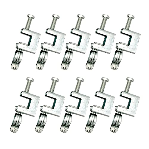 WANLIAN 10Pcs Cable Clamp for Pipe, Conduit Hanger with Beam Clamp, Cable Hangers for Wire, I Beam Clamps - Image 1