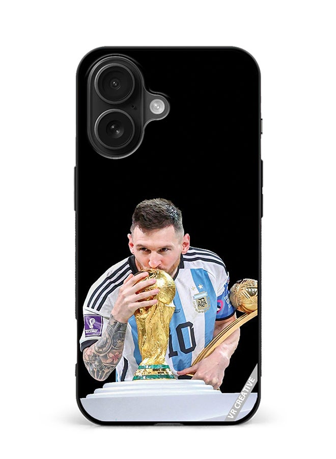 VR CREATIVE Protective Case Cover For Apple iPhone 16 Messi Design Multicolour
