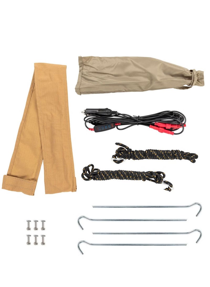 ARB Awning 2500mm x 2500mm with Black Aluminium Housing and Light 814412 - Image 5