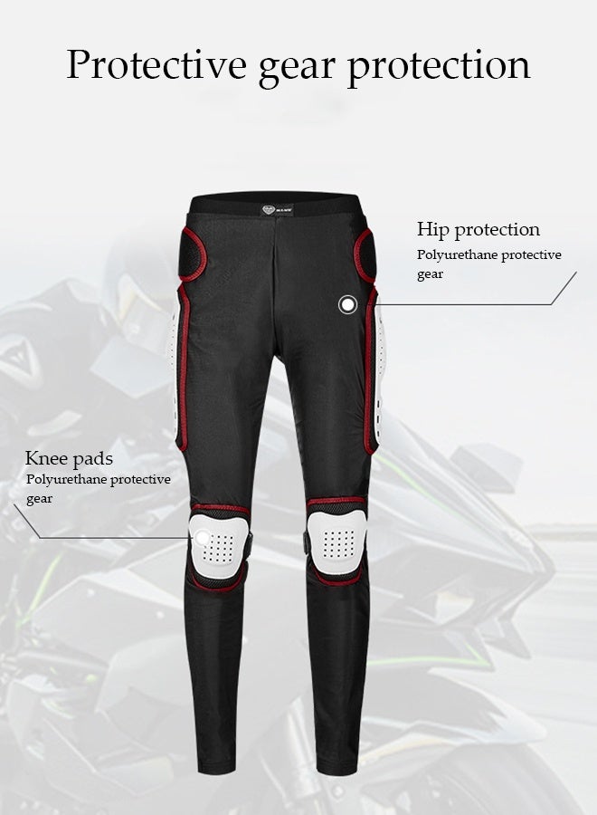 DUNISO Motorcycle Riding Armor Racing Pants Extreme Sports Pulley Anti Fall Anti Collision Pants Off-Road Equipment Motorcycle Armor Pants, Anti-Fall Breathable Off-Road Riding Hip Support Pants Suitable For Cycling, Skiing, Skating And Other Outdoor Sports, L  - Image 5