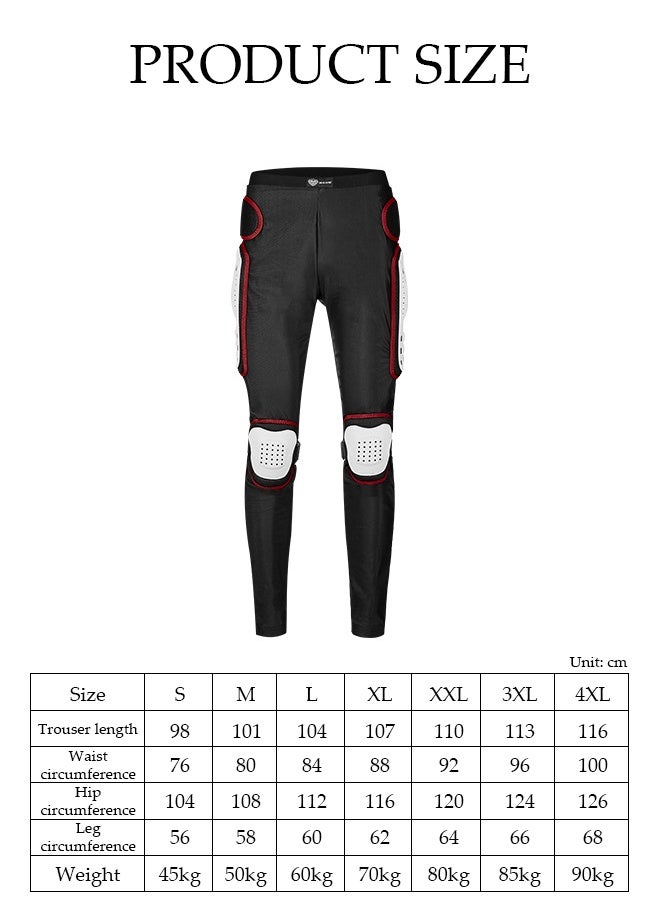 DUNISO Motorcycle Riding Armor Racing Pants Extreme Sports Pulley Anti Fall Anti Collision Pants Off-Road Equipment Motorcycle Armor Pants, Anti-Fall Breathable Off-Road Riding Hip Support Pants Suitable For Cycling, Skiing, Skating And Other Outdoor Sports, L  - Image 2