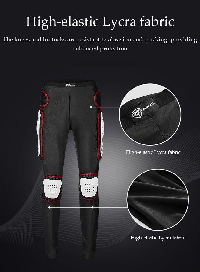 DUNISO Motorcycle Riding Armor Racing Pants Extreme Sports Pulley Anti Fall Anti Collision Pants Off-Road Equipment Motorcycle Armor Pants, Anti-Fall Breathable Off-Road Riding Hip Support Pants Suitable For Cycling, Skiing, Skating And Other Outdoor Sports, L  - Image 4