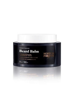 scotch porter Conditioning Beard Balm For Men Hydrates Smooths Adds Shine & Tames Flyaway Hair Formulated With Nontoxic Ingredients Free Of Parabens Sulfates & Silicones Vegan 3Oz Jar  - Image 1