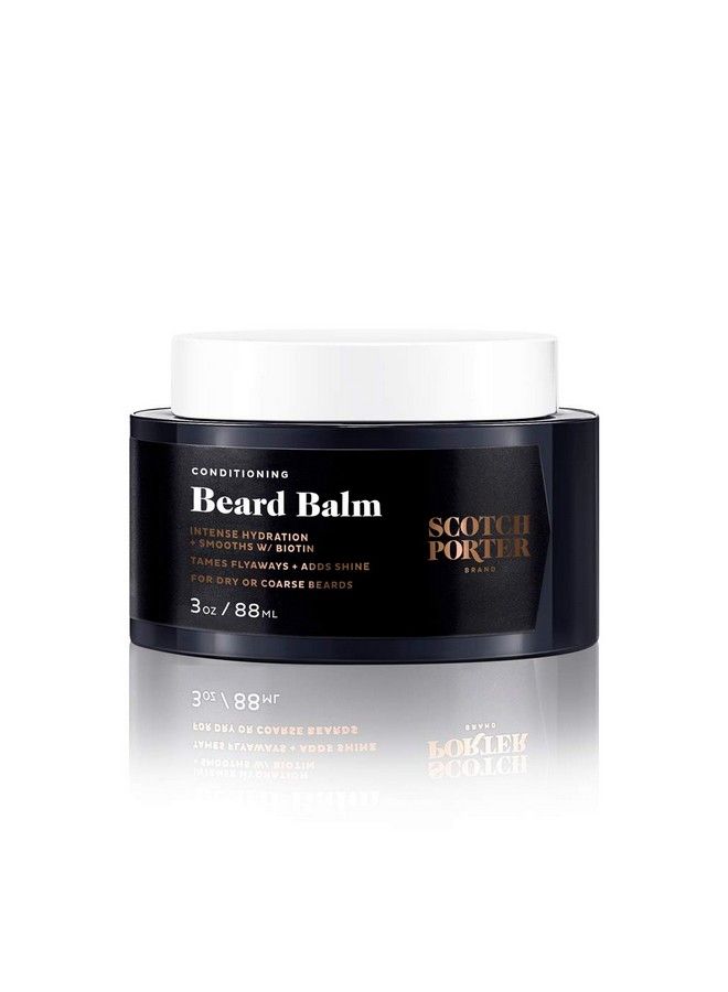 scotch porter بلسم لحية مرطب للرجال يرطب وينعم ويضيف لمعة ويهذب الشعر المتطاير مص formulated بمكونات غير سامة خالية من البارابين والسلفات والسيليكون نباتي 3 أونصة جرة - Image 1