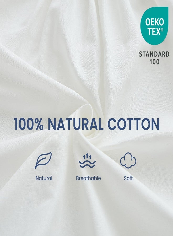 BISELINA Wrap Around Bed Skirts 17" Drop, Cotton Adjustable Elastic Dust Ruffles Easy Fit Wrinkle & Fade Resistant Soft Cozy Elegant Luxurious Bedding - White, Queen Size - Image 2