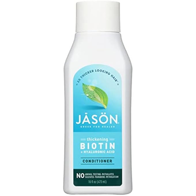 Jason CONDITIONER, THICKEN & RESTORE BIOTIN AND HYALURONIC ACID, 16 OZ - Image 1