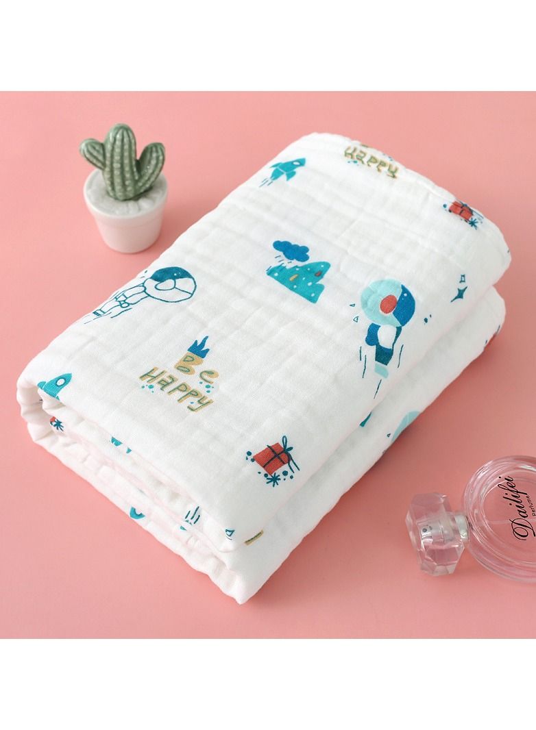 Pure Cotton Cartoon Printed Bath Towel