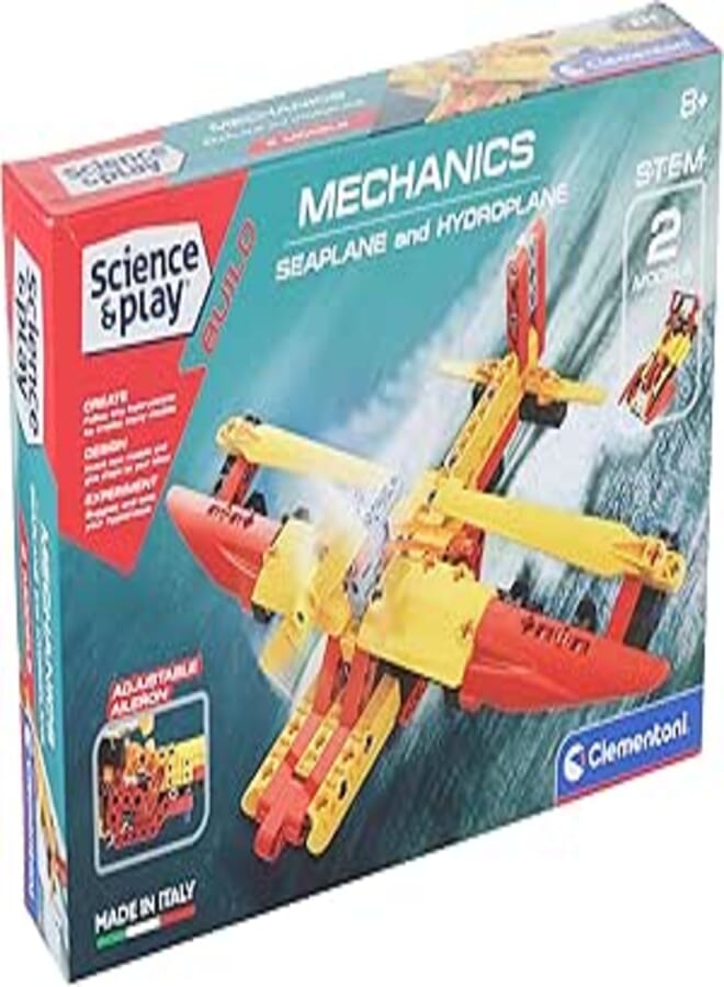 Clementoni SEAPLANE AND HYDROPLANE (USA ENG) boy toys, girl toys, birthday gift, Christmas gift, growth, fun, for kids.