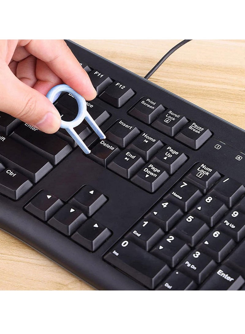 ELTRAZONE 7 in 1 Computer Keyboard Cleaning Brush Set Earbuds Cleaning Pen Wireless Bluetooth Headset Charging Box Electronics Keyboard Cleaning Tools Cleaner Keycap Puller Kit (Blue) - Image 3