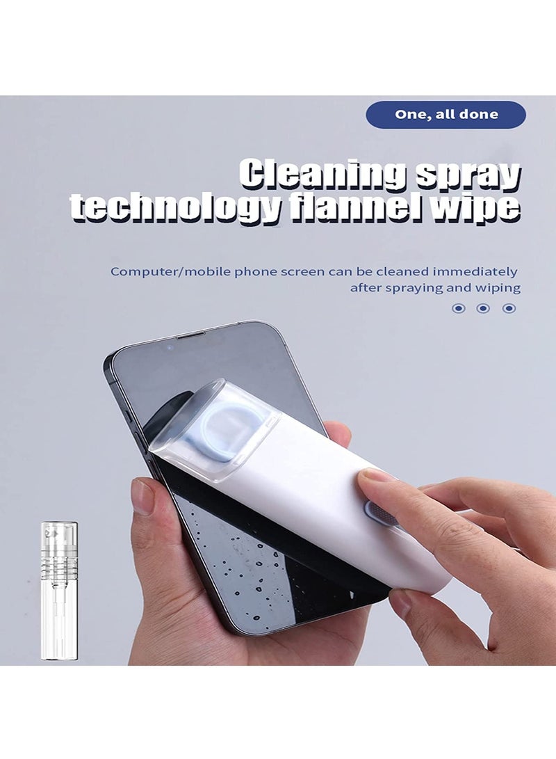 ELTRAZONE 7 in 1 Computer Keyboard Cleaning Brush Set Earbuds Cleaning Pen Wireless Bluetooth Headset Charging Box Electronics Keyboard Cleaning Tools Cleaner Keycap Puller Kit (Blue) - Image 2