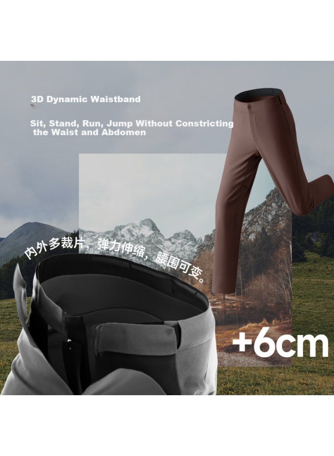 Beneunder Casual Pants For Men, Long Trousers Suitable For All Seasons, Soft Shell Straight-leg Pants St738 Light Island Gray 2XL - Image 2