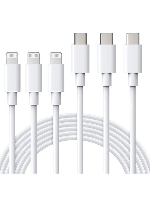 USB C to Lightning Cable MFi Certified 3Pack 6FT Fast iPhone 13 Charger Cable - Lightning to Type C Cable Compatible with iPhone 13 12 Pro 11 Max XS XR 8 Plus SE 2020 iPad Pro AirPods Pro