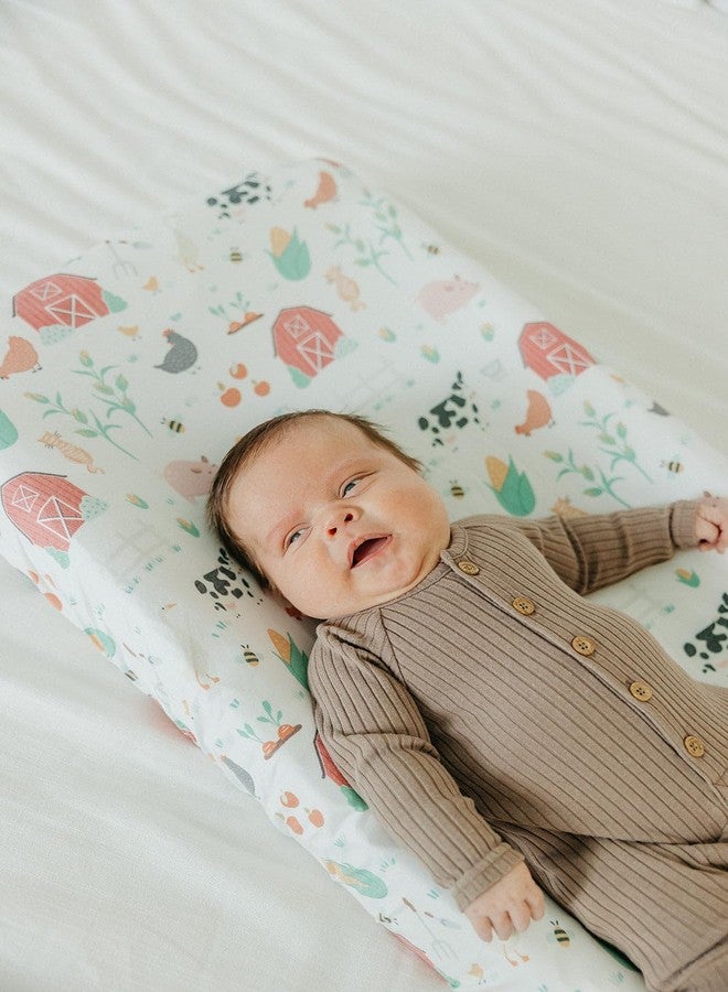 Copper Pearl Premium Knit Changing Pad Cover : Soft, Stylish, and Universal Fit for All Standard Diaper Changing Pads, Trendy Design Changing Pad Covers, Farmstead - Image 4