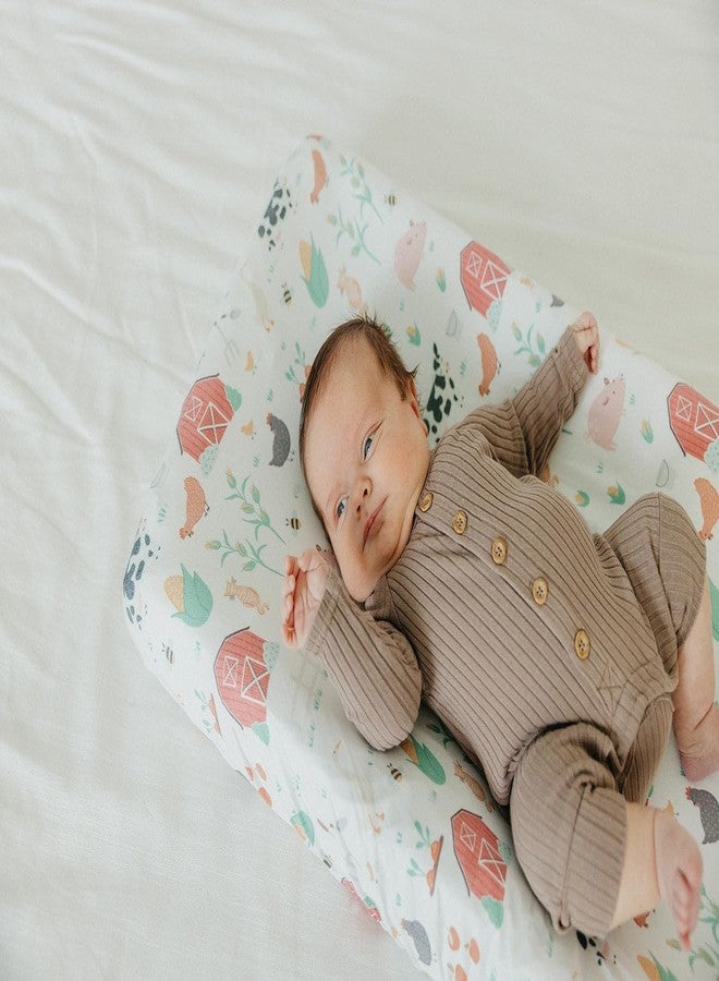 Copper Pearl Premium Knit Changing Pad Cover : Soft, Stylish, and Universal Fit for All Standard Diaper Changing Pads, Trendy Design Changing Pad Covers, Farmstead - Image 5
