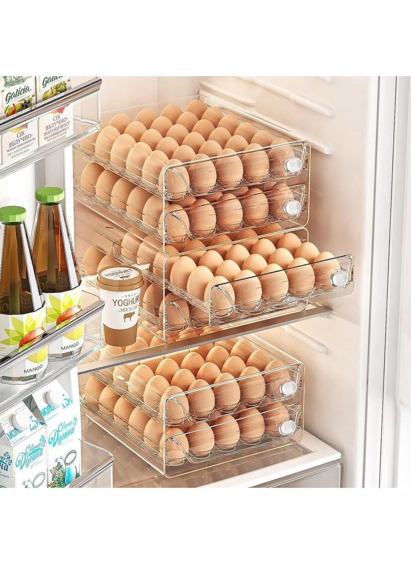 MosQuick MosQuick 60 Grid Egg Holder drawer Egg storage egg carrier egg Fresh Storage Box Container Egg Tray Egg Container for Fridge Egg Storage Box Egg Tray Egg Basket Perfect Egg Organizer and Egg Crate  - Image 3