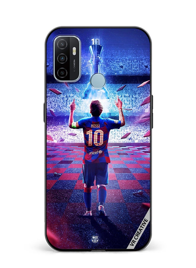 VR CREATIVE Protective Case Cover For Oppo A53 Messi Design Multicolour - Image 1