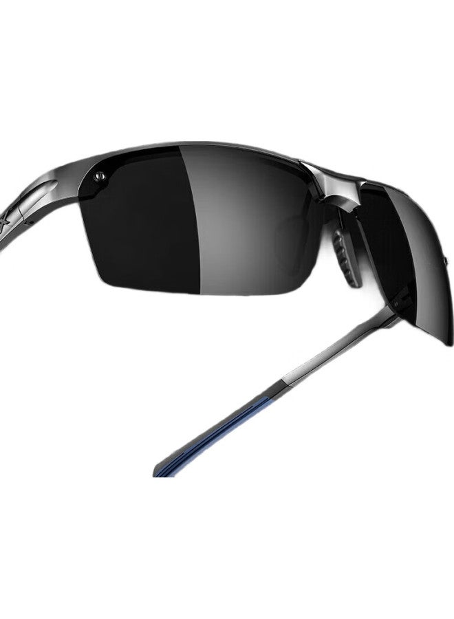 Sunglasses For Men, Aluminum-Magnesium High-Definition Polarized Driving Glasses, Outdoor Sports Cycling Glasses, Trendy Driving Sunglasses