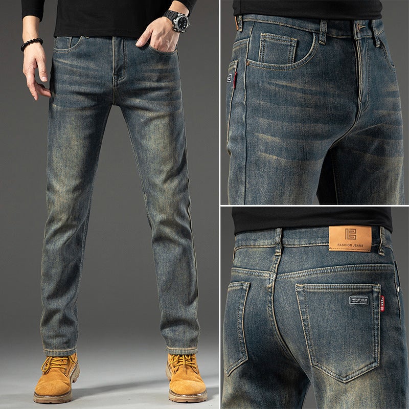 Unisex Classic Denim Jeans Loose Fit Daily Outdoor Wear - Image 1