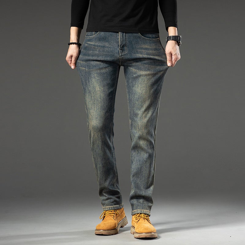 Unisex Classic Denim Jeans Loose Fit Daily Outdoor Wear - Image 3