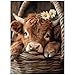 Artinhand Great Jigsaw Puzzles for Adults 500 Pieces Highland Cow Wooden Challenging Puzzles Gift for Friends Family Home Decoration Puzzle - Image 2