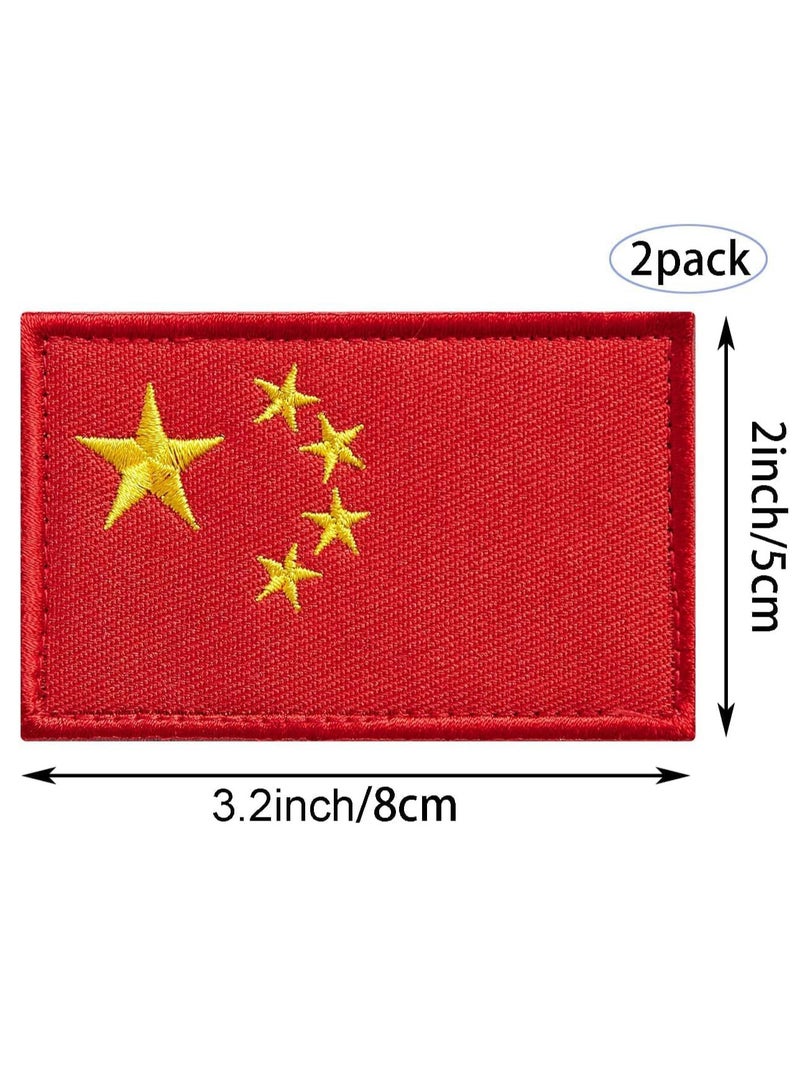 Generic Pack of 2pcs Embroidered Flag Patches - Perfect for Jackets - Backpackers - Travelers - Uniforms - Jeans and Hats - Tactical Embroidered Patches  - Image 2