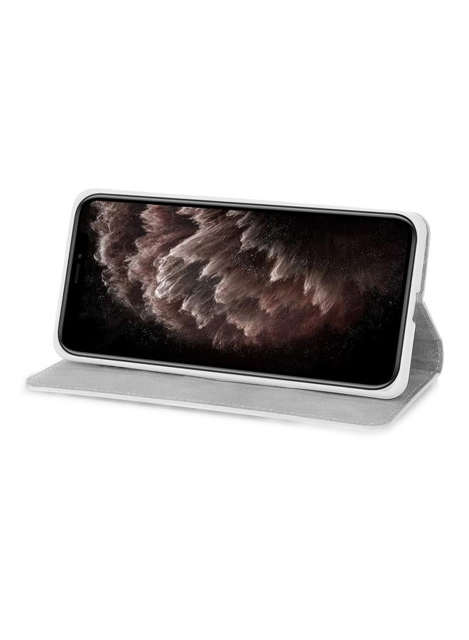 اس-توب جراب لهاتف iPhone 13 mini من الجلد اللامع مع فتحات للبطاقات وحامل وحبل - Image 5