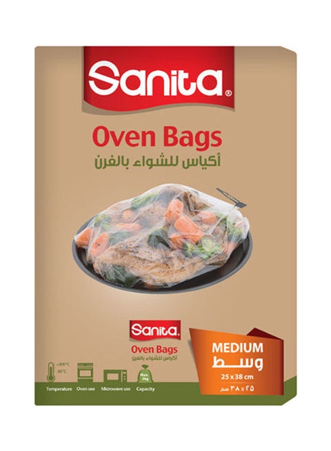 Oven Bags Medium - 8 Bag 38x25cm
