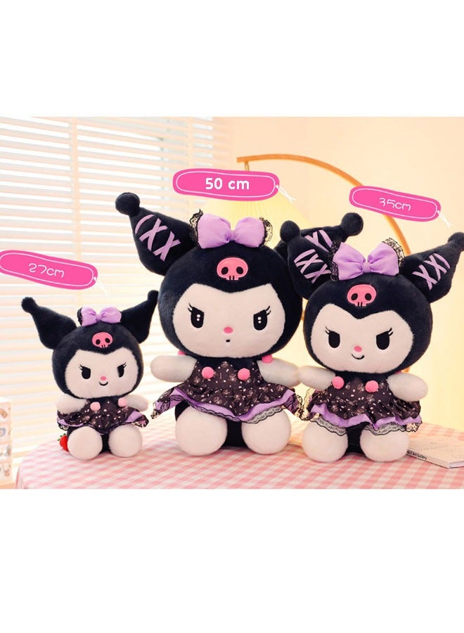 Cartoon Sanrio Kuromi pillow plush doll toy skin-friendly soft doll adult and child birthday gift (height 50 cm) - Image 5