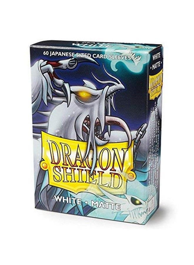 dragon shield - Bundle: 2 Packs Of 60 Count Japanese Size Mini Matte Card Sleeves Matte White - Image 1