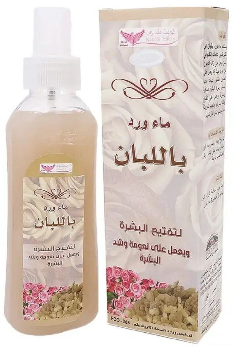 Kuwait Shop Rose Water With Frankincense to Lighten The Skin And Smooth and Tighten The Skin 200 ml - Image 1