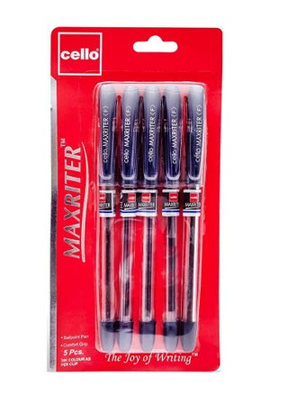 5-Piece Maxriter Ballpoint Pen Blue Ink - pzsku/Z9AF0CF5A514AA5091594Z/45/_/1660391725/029375b6-511d-410e-bb2f-2ddc8fe2119d