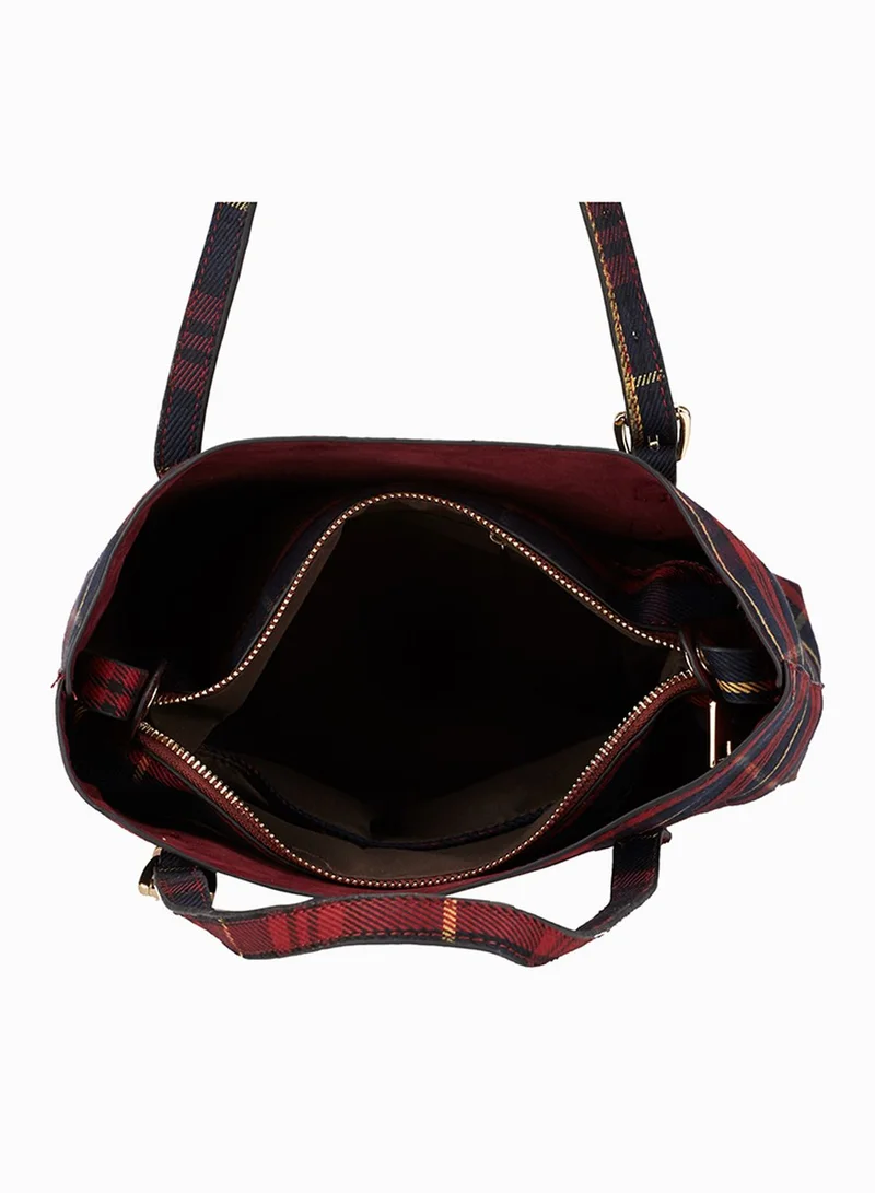 Ginger Checkered Tote