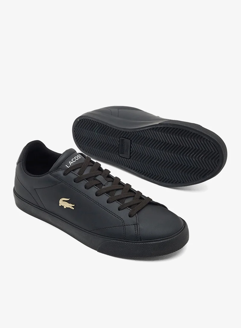 Lacoste BLK/BLK Lerond Set Low Top Vulcanized Sneakers for Men | Best Price UAE