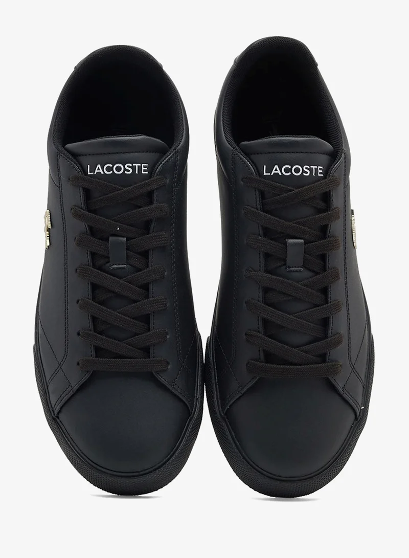 Lacoste BLK/BLK Lerond Set Low Top Vulcanized Sneakers for Men | Best Price UAE