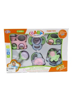 Generic Kids Toy baby sway bell , 6pcs shake bell , baby Toys for 3 month Boys and Girls, Perfect Birthday Gift, All parts are with smooth surface and without any sharp edges or thorns 