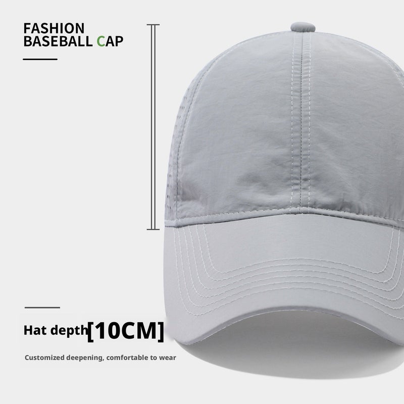 63cm Big Head Baseball Cap Men Summer Thin Deep Crown Wide Brim Mesh Breathable Hat - Image 3