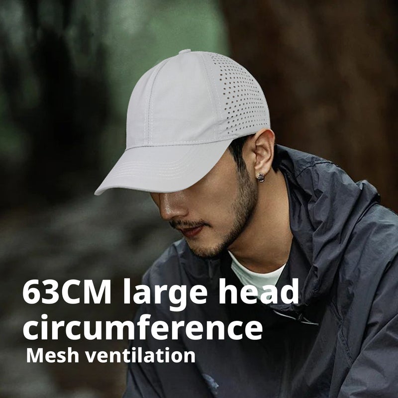 63cm Big Head Baseball Cap Men Summer Thin Deep Crown Wide Brim Mesh Breathable Hat - Image 1