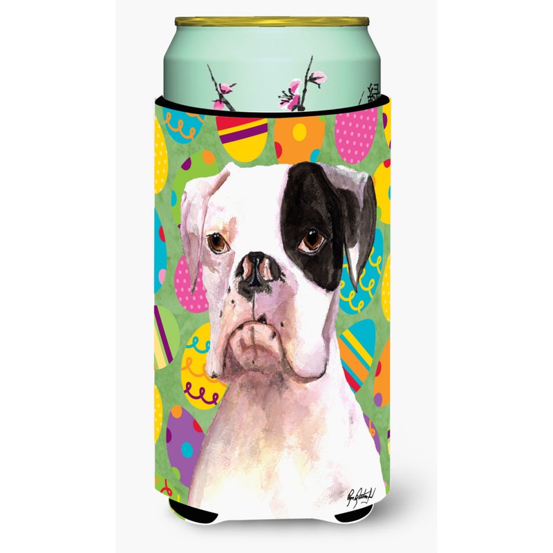 Caroline's Treasures Cooper Eggravaganza Boxer Easter Tall Boy Beverage Insulator Beverage Insulator Hugger RDR3018TBC