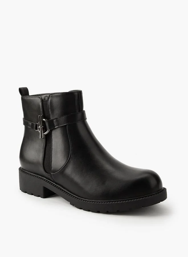 Flora Bella By Shoexpress Women Buckle Detail Ankle Boots