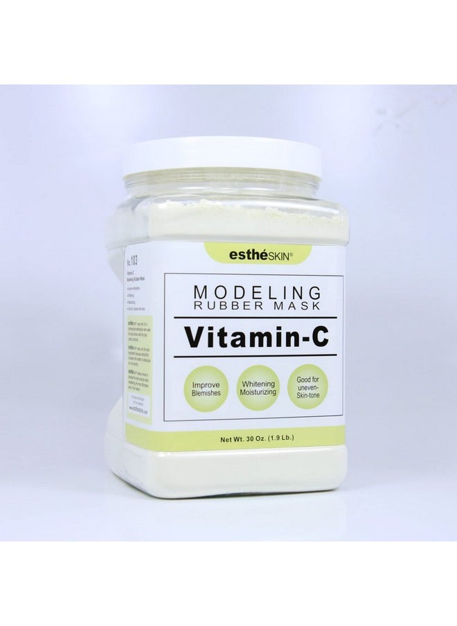 estheskin estheSKIN Peel Off Type Modeling Rubber Mask Powder Jar for Facial Skin Care Treatment (30oz) 850g, Measuring Spoon Included (30oz, 103.Viatmin-C)  - Image 2