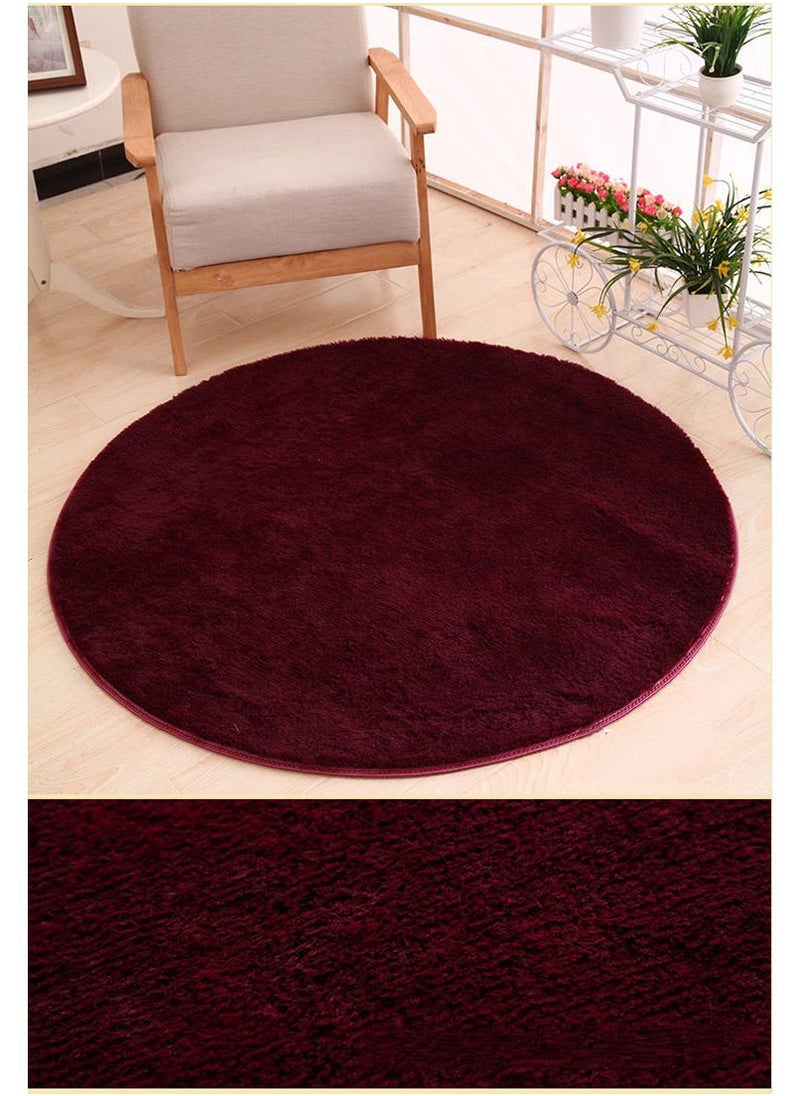 Generic - Round Shape Soft Durable Simple Floor Mat Diameter 100cm - Image 1