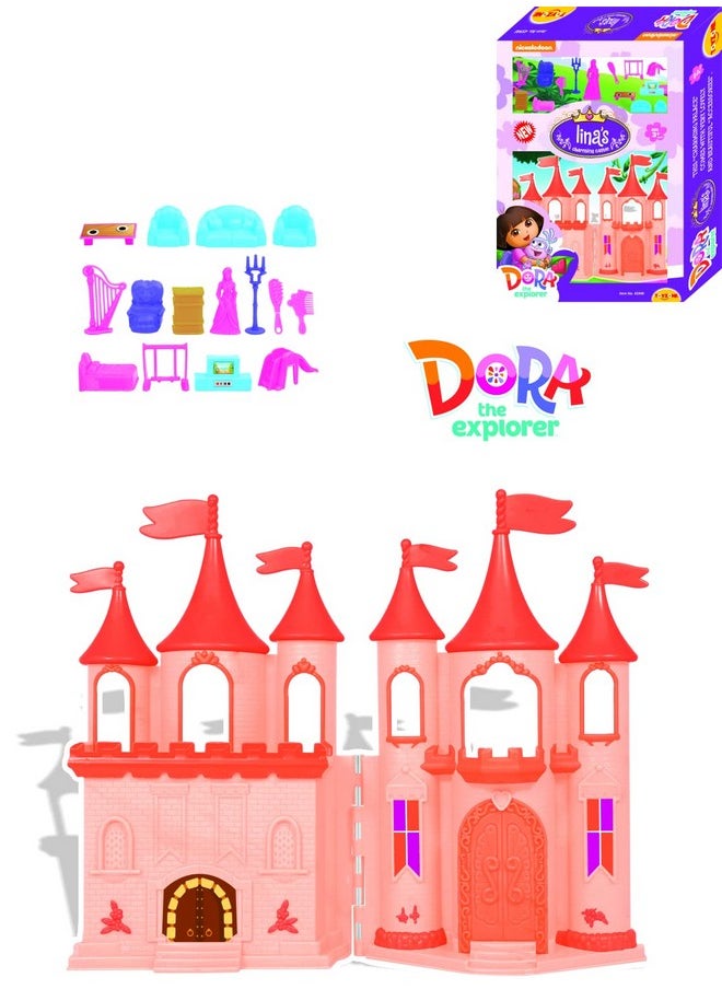 Toy Zone Toyzone Dora Doll House-45946 | Play Set for Girls| Role Play Set | Doll House with Furniture | Doll House Play Set for Kids | for Kids Age 3+  - Image 1
