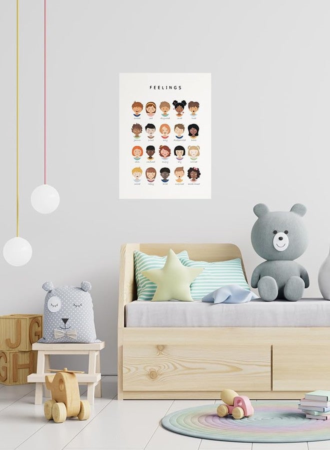 uoyien Feelings Chart And Emotions Poster For kids Mental Health Awareness Canvas Wall Art Special Emotions Faces Calm Corner Prints Classroom Social Worker Office Decor 16x22in Unframed - Image 4